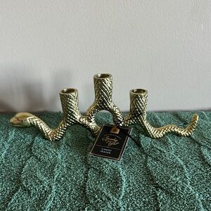 Spooky Night Halloween Serpent Snake 🐍 Candle Holder NEW!